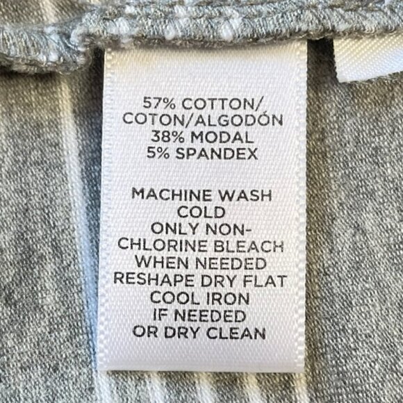 LOU & GREY Striped Sleeveless Tank Dress - Size Large - Picture 7 of 7